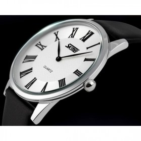 SKMEI Casual Women Leather Strap Watch Water Resistant 30m - 9092CL - White - 5