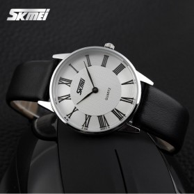 SKMEI Casual Women Leather Strap Watch Water Resistant 30m - 9092CL - White - 6