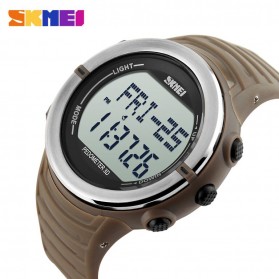 SKMEI S-Shock Heartrate & Pedometer Sport Watch Water Resistant 50m - DG1111HR - Coffee - 3