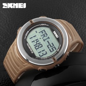 SKMEI S-Shock Heartrate & Pedometer Sport Watch Water Resistant 50m - DG1111HR - Coffee - 5