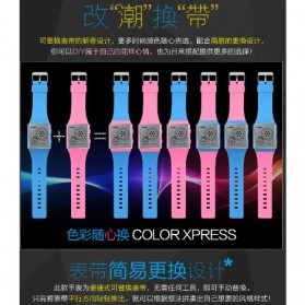 SKMEI Trendy Man and Woman Silicone Strap Watch Water Resistant 30m - 1073A - Black - 2