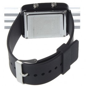 SKMEI Trendy Man and Woman Silicone Strap Watch Water Resistant 30m - 0890F - Black - 4