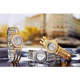 KINGSKY Fashion Quartz Stainless Strap Women Watch 30M Water Resistance - KY051-3 - Golden - 4