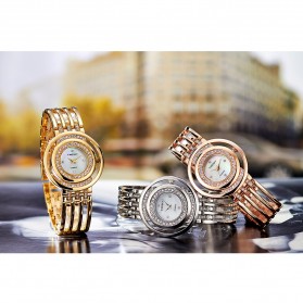 KINGSKY Fashion Quartz Stainless Strap Women Watch 30M Water Resistance - KY053-2 - Golden - 4