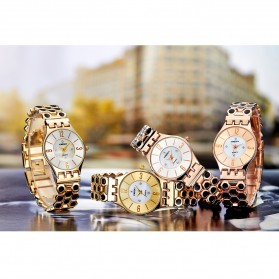 KINGSKY Fashion Quartz Stainless Strap Women Watch 30M Water Resistance - KY057-3 - Copper - 4