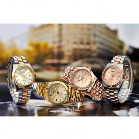 KINGSKY Fashion Quartz Stainless Strap Women Watch 30M Water Resistance - KY058-2 - Silver/Gold - 3