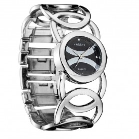KINGSKY Fashion Quartz Stainless Strap Women Watch 30M Water Resistance - KY071-2 - Silver - 1