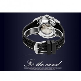 Ouyawei Sports Men Silicone Strap Automatic Mechanical Watch - OYW1209 - White - 8