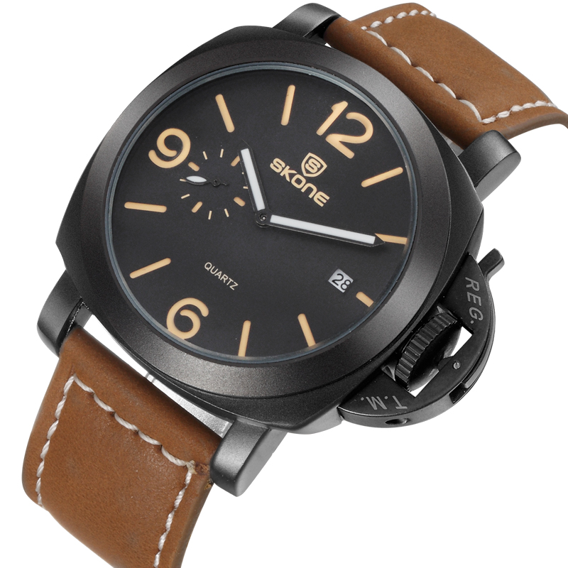 skone casual leather water resistant 10m skone casual leather water resistant 10m