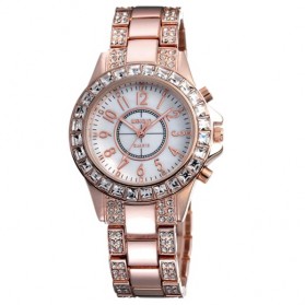 WEIQIN Casual Woman Stainless Steel Watch Water Resistant 10m - W4334 - Golden - 1