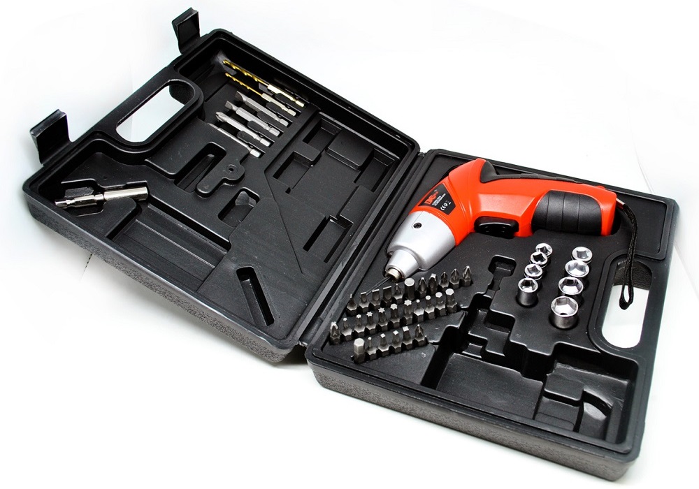 Cordless Multifunction Electric Screwdriver Set 4.8V 45pcs