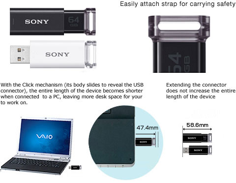 Sony USM32GU MicroVault CLICK