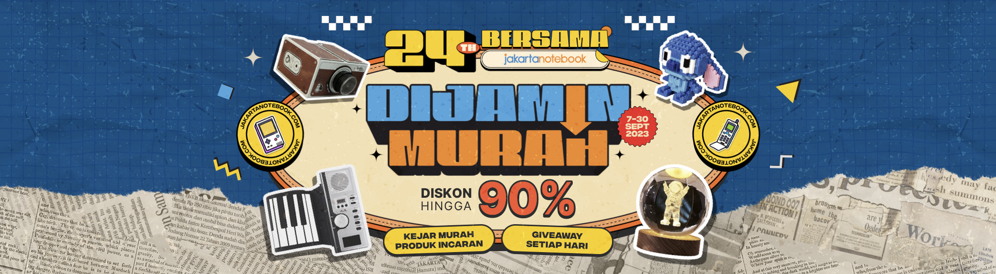 24 tahun bersama jaknot, dijamin murah diskon higga 90%