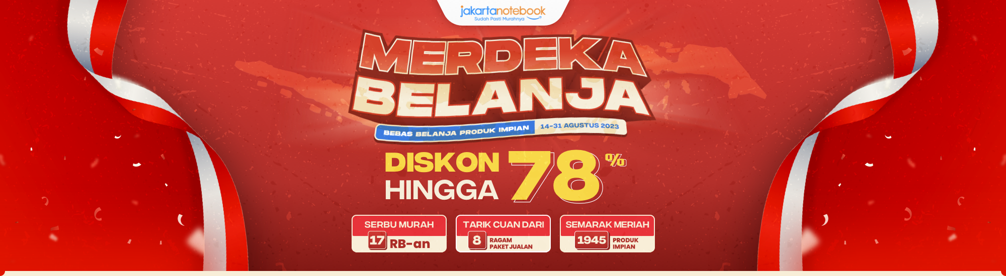 merdeka belanja diskon hingga 78%