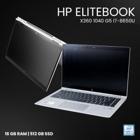 HP EliteBook X360 1040 G5 i7-8650U 16GB 512GB 14 FHD Touchscreen (BEKAS GRADE A) - Silver