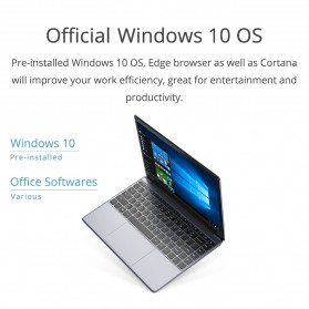 Chuwi HeroBook Intel Atom X5-E8000 4GB 64GB 14.1 Inch Windows 10 - Silver - 3