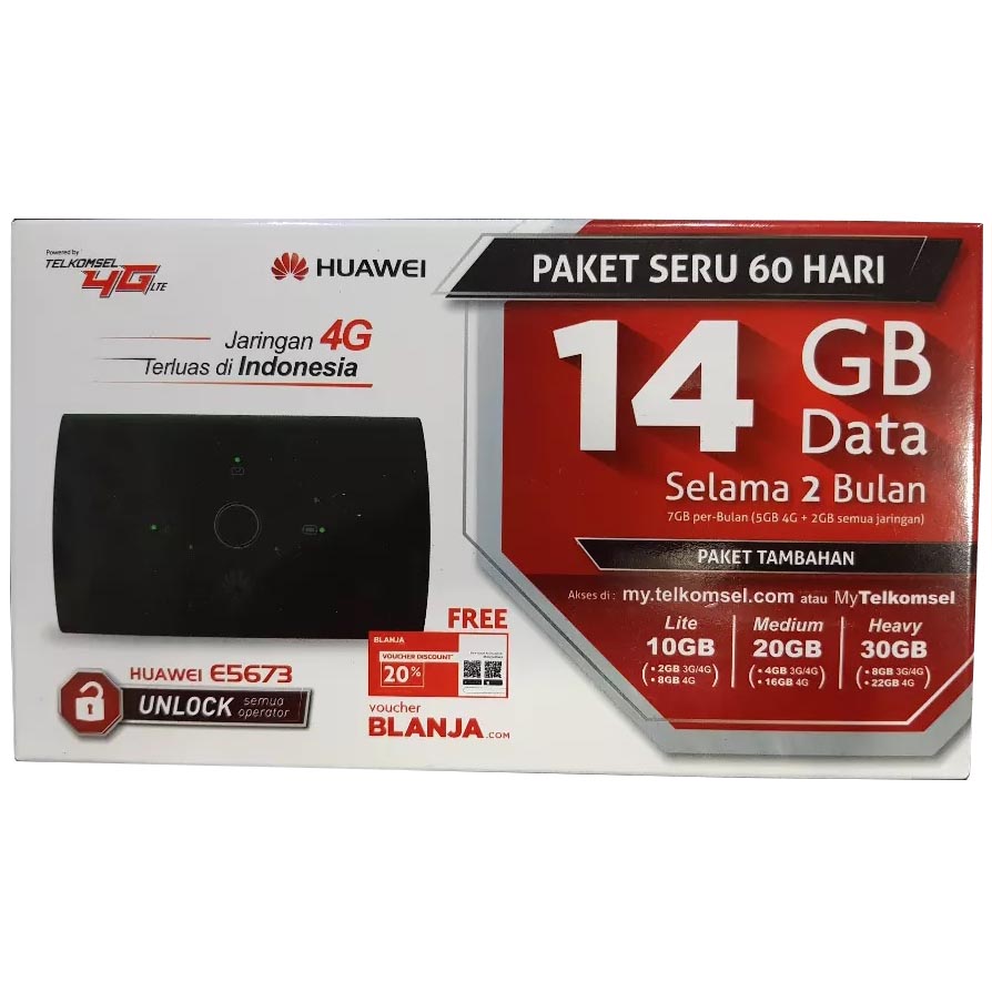 Huawei E5673 Modem 4g Mifi Bundling Telkomsel 14gb Black Jakartanotebook Com