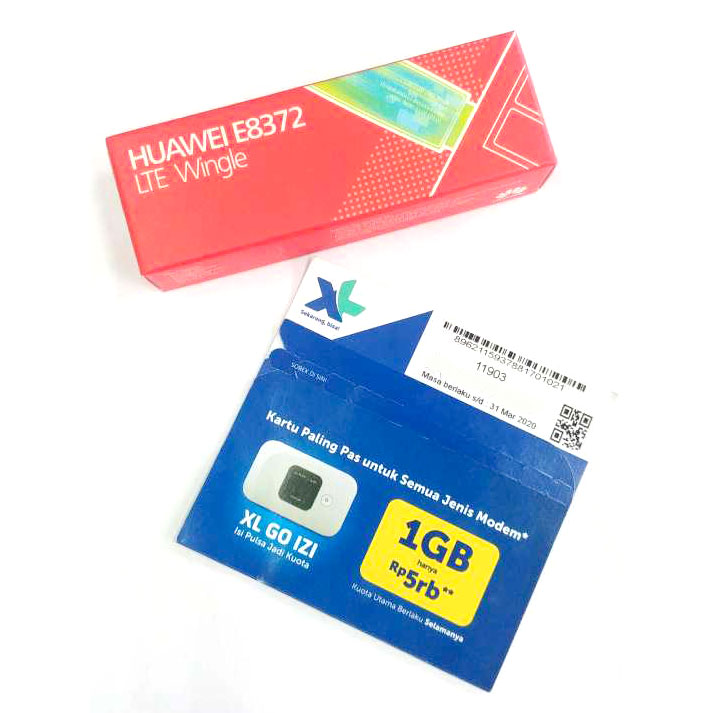 Huawei E8372 Modem Usb 4g Lte Bundling Perdana Xl Go Izi Unlock Huawei E8372 Modem Usb 4g Lte Bundling