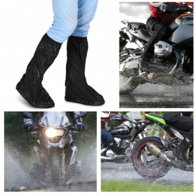 Qiilu Rain Cover Hujan Sepatu Size L - JY-819 - Black - 5