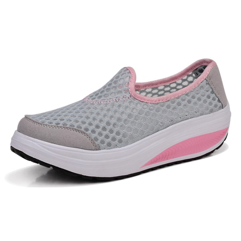 sepatu slip on platform wanita size 39 gray sepatu slip on platform wanita size 39 gray
