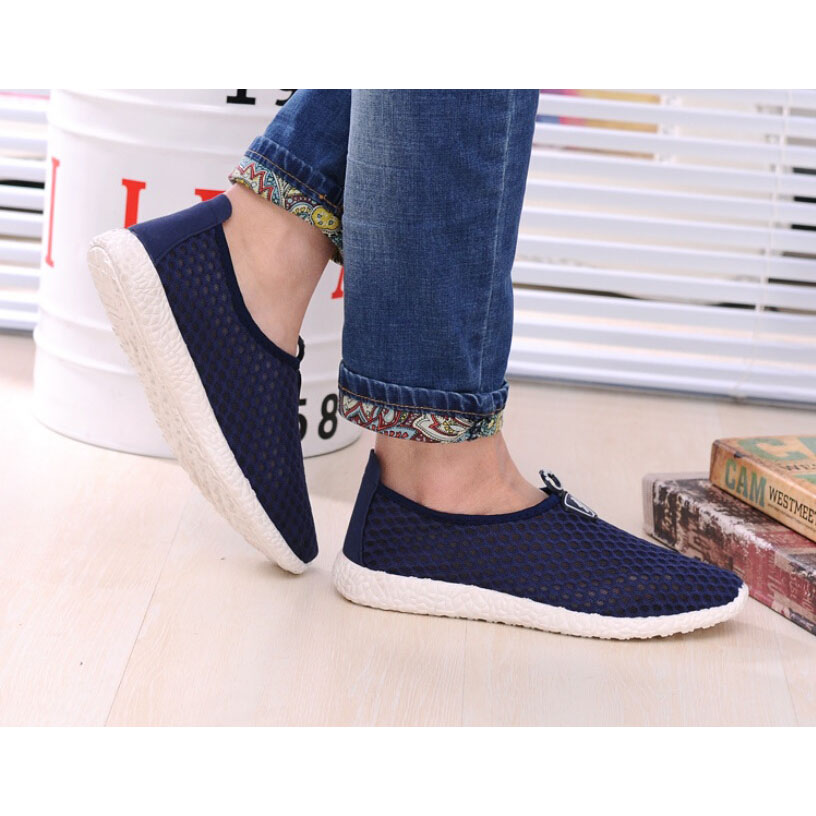 sepatu slip on mesh kasual pria size 42 blue jakartanotebook sepatu slip on mesh kasual pria size 42 blue jakartanotebook