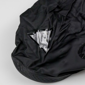 Rhodey Rain Cover Hujan Sepatu dengan Reflektor Cahaya Size XL 43-45 - H-212 - Black - 8