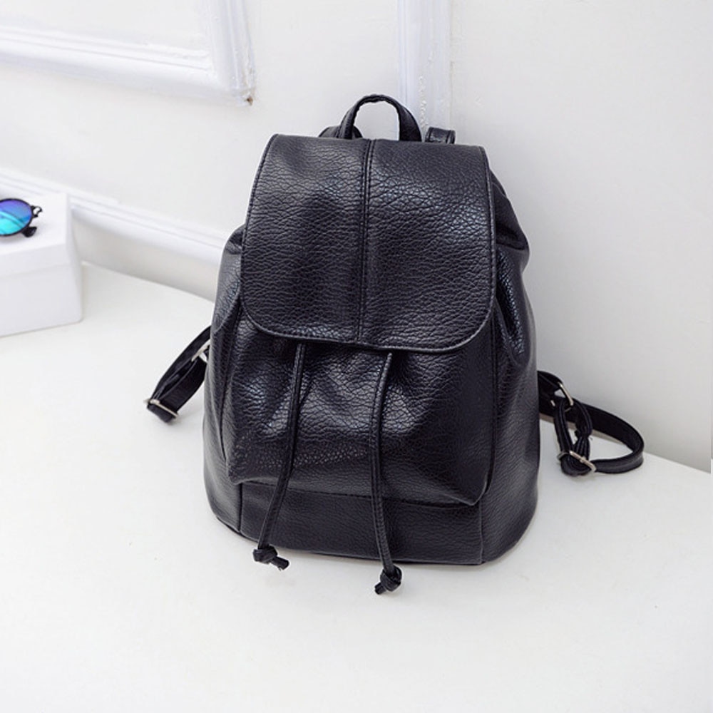 Tas Ransel Kulit Japanese Style Wanita 10178 Black 