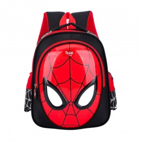 Toddi Tas Ransel Sekolah Anak Backpack Model Spiderman - 1801 - Black