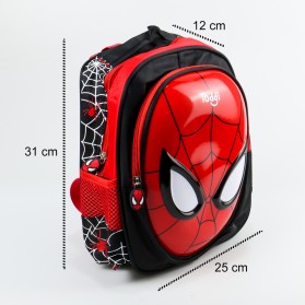 Toddi Tas Ransel Sekolah Anak Backpack Model Spiderman - 1801 - Black - 7