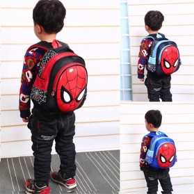 Toddi Tas Ransel Sekolah Anak Backpack Model Spiderman - 1801 - Dark Blue - 3