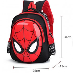 Toddi Tas Ransel Sekolah Anak Backpack Model Spiderman - 1801 - Dark Blue - 7