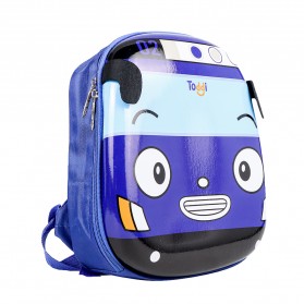 Toddi Tas Ransel Sekolah Anak Backpack Model Bus Tayo - E-300 - Blue