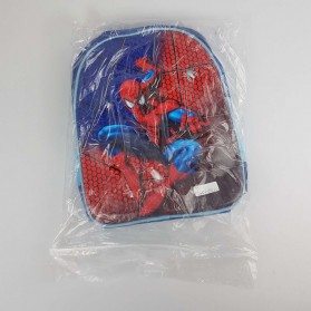 SUNEIGHT Tas Ransel Sekolah Anak Kartun Lucu Karakter Spiderman - B303 - Blue/Red - 6
