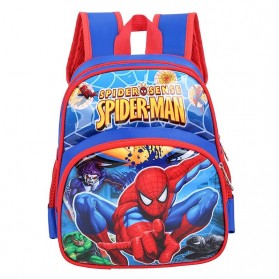 SUNEIGHT Tas Ransel Sekolah Anak Kartun Lucu Karakter Spiderman Sense - B306 - Dark Blue