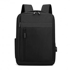 QUVLEN Tas Ransel Laptop Backpack with USB Charger Port - CV904 - Black - 2