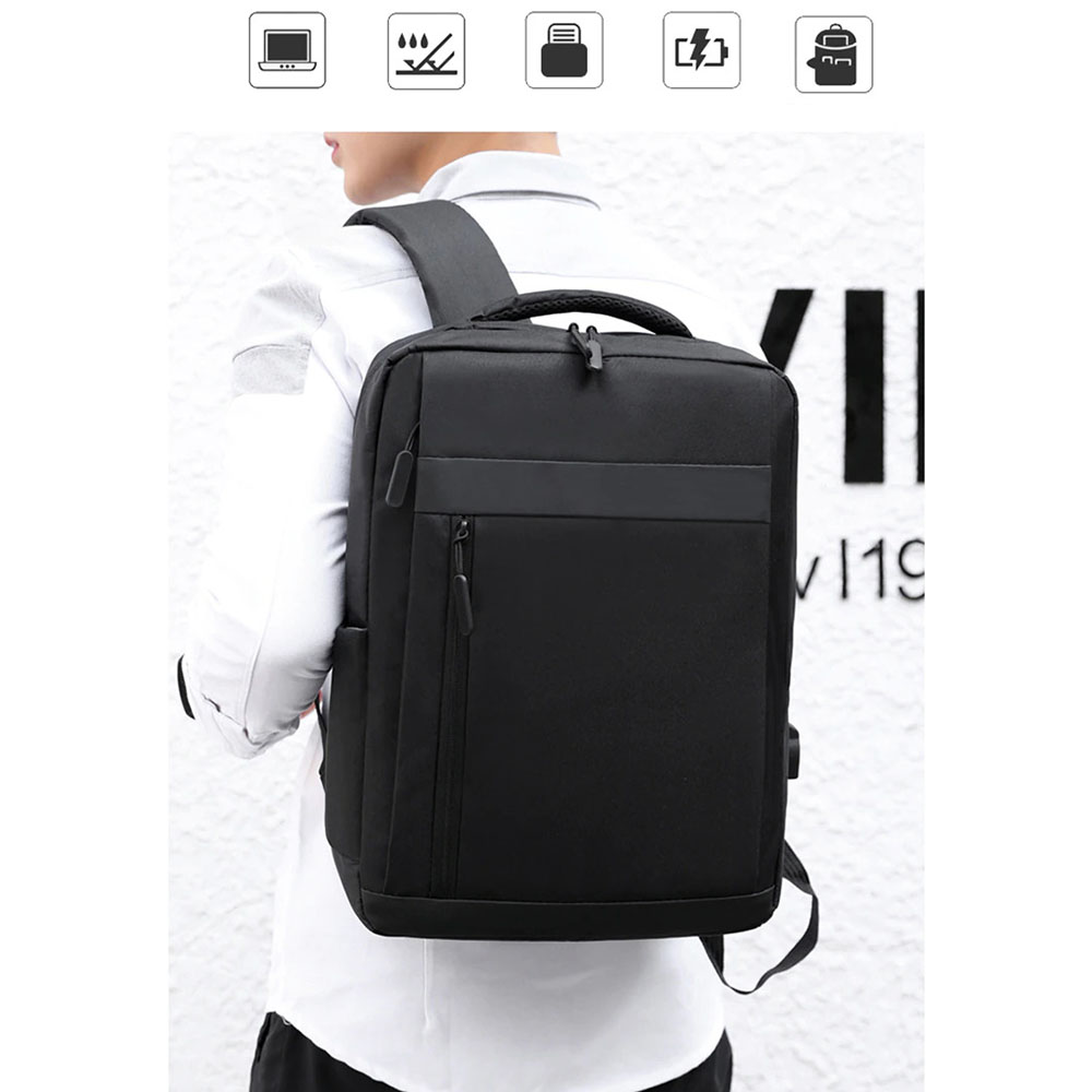 QUVLEN Tas Ransel Laptop Backpack with 