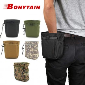 Tas Pria - Bonytain Tas Pinggang Portable Tactical Waistbag Army Look - B1526 - Black