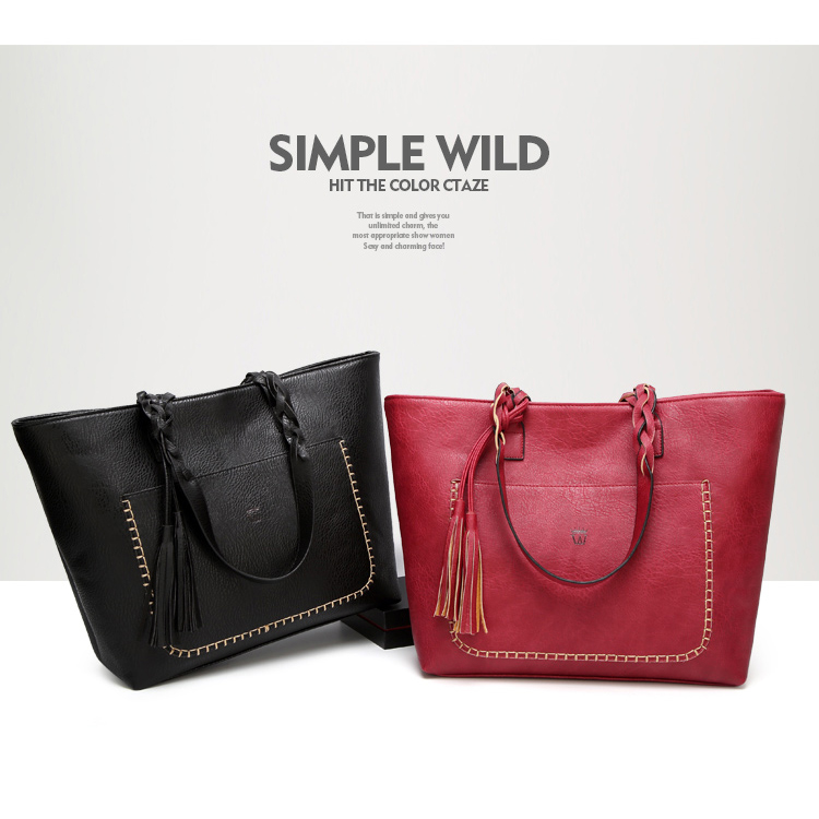 WEIMEIBAIGE Tas Selempang Tote Wanita Vintage Shoulder Bag 963200