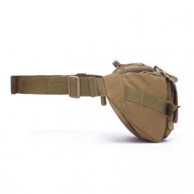 SoarOwl Tas Pinggang Tactical Waistbag Waterproof - EF1952 - Khaki - 3