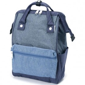 Anello Tas Ransel Kanvas Frosted - Small - Blue - 1