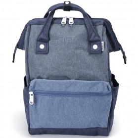 Anello Tas Ransel Kanvas Frosted - Small - Blue - 2