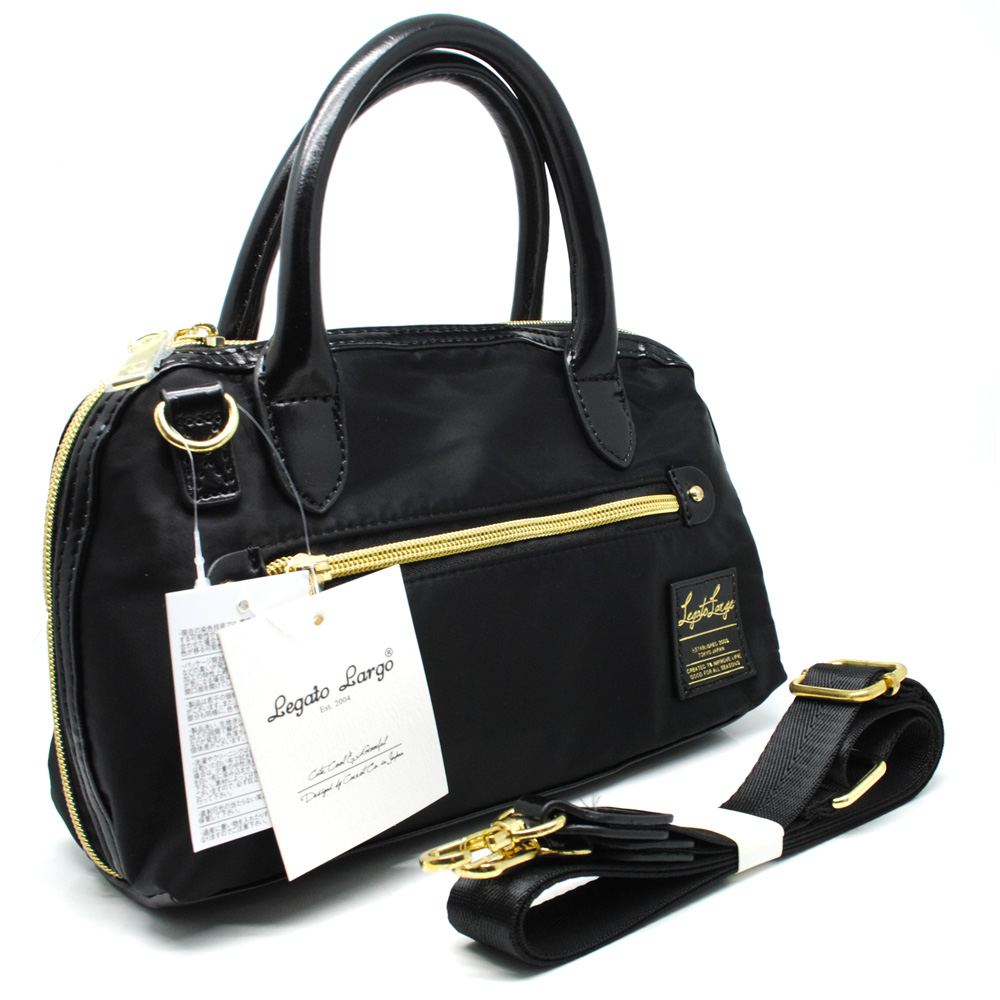 Legato Largo Tas Selempang Boston Nylon Black Legato Largo Tas Selempang Boston Nylon Black