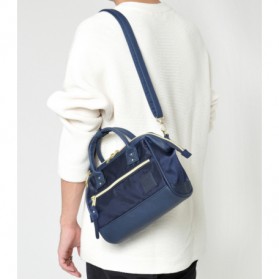 Anello Tas Selempang 2 Way Boston PU+Nylon Sling Bag - Beige - 7