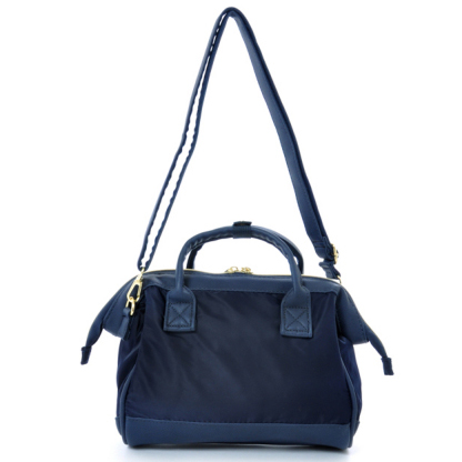 Anello Tas Selempang 2 Way Boston PU+Nylon Sling Bag - Beige