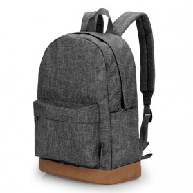 TINYAT Tas Ransel Sekolah Canvas - T101 - Black