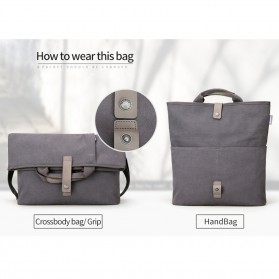 MUZEE Tas Selempang Messenger Bag - ME-1125 (backup) - Black - 3