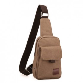 Muzee Tas Selempang Sling Bag Kasual Canvas - ME-1427 (backup) - Coffee - 1
