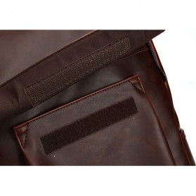 HERALD Tas Ransel Kulit Vintage Leather Backpack - 9367 - Chocolate - 8