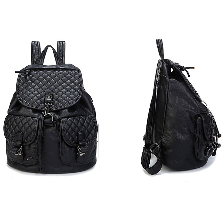 Tas Ransel Wanita Kulit Premium Black JakartaNotebook com Tas Ransel Wanita Kulit Premium Black JakartaNotebook com