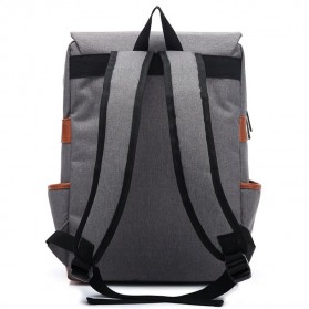Wenjie Tas Ransel Canvas Retro - Light Gray - 3